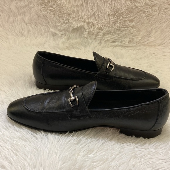 Broletto Men’s Black Leather Loafers. Size-12 - Picture 4 of 11